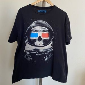 HAWK Black Graphic Tee Shirt Size XL